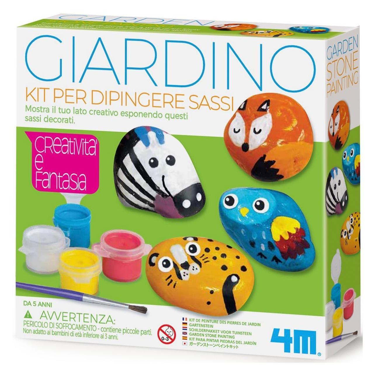 4M Little Craft | Garden Stone Painting & Making Kit | Craft & Activity | Kids 8+ (40768338)