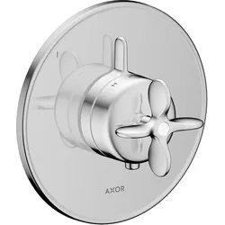 AXOR Archivio Thermostat Unterputz für 1 Verbraucher mit Kreuzgriff, Oberfläche: Chrom