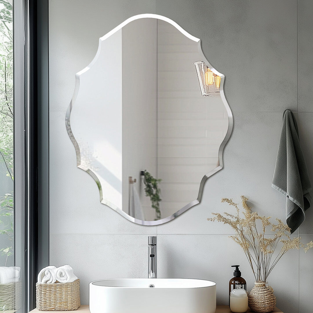 Rosdorf Park Cantrall Flat Mirror Silver 81.30cm H x 63.50cm W