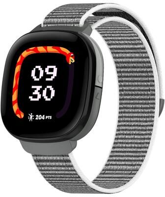 Everyday Crate Fitbit Ace LTE Nylon Loop Watch Band Adjustable Replacement Strap For Everyday Comfort sea Shell Color
