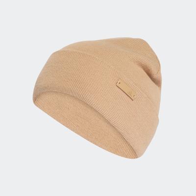 Beanie ADIDAS PERFORMANCE "TONAL", Damen, beige (warm sandstone), Obermaterial: 100% Polyacryl, Mützen Beanie, Beanie