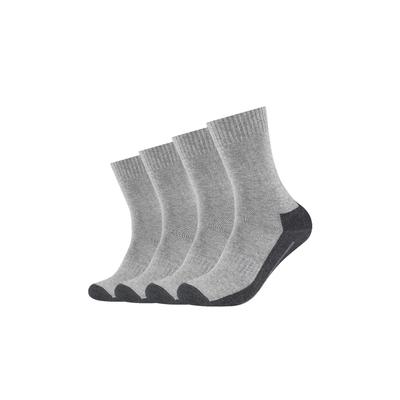 Socken CAMANO "function", Mädchen, Gr. 35-38, grau (hellgrau, meliert), Materialmix, mehrfarbig, meliert, normal, Socken Socken, mit feuchtigkeitsregulierendem Material
