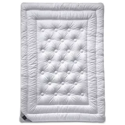 billerbeck Ganzjahresbettdecke Brilliant Uno 155 x 220 cm Baumwolle Weiß