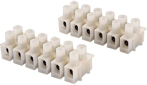 Set morsetti elettrici Poly Pool PP0506 6 poli Bianco