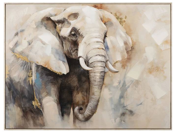 Gemälde Grey Coloured Elephant image LAND