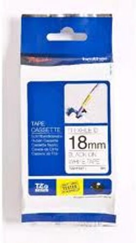 Brother TZe-FX241 cinta flexible 18mm texto negro sobre blanco (8M)