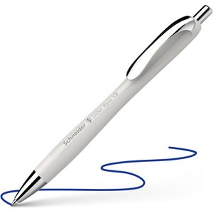Schneider Kugelschreiber Slider Rave XB, Gehäuse silver grey, Schreibfarbe blau