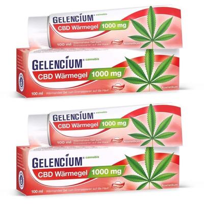 Gelencium Cannabis CBD Wärmegel 2x 2x100 ml Gel
