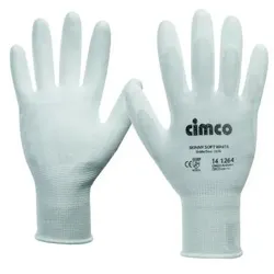 Cimco Arbeitshandschuh Skinny Soft White weiß Gr. 10/XL