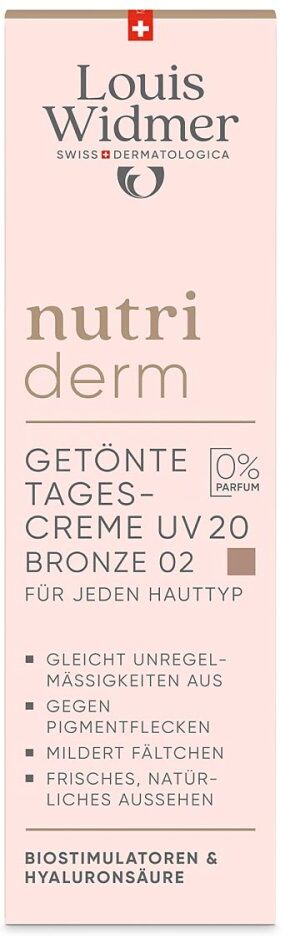 Louis Widmer nutriderm Getönte Tagescreme UV 20 - Bronze 02 o.p 30ml