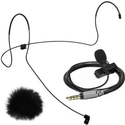 RØDE SmartLav+ Mikrofon mit Kopfbügel L mit Windschutz, Mikrofon
