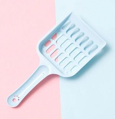 Inspired Finds Candy Color Cat Litter Scoop With Comfort Grip Handle flat Light Blue