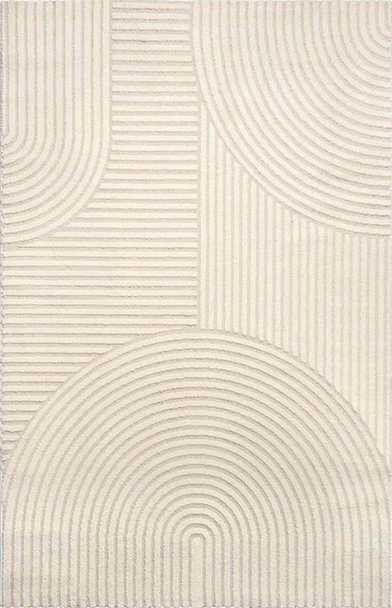Vloerkleed Elio - Japandi Stijl - Beige - 120 x 170 cm