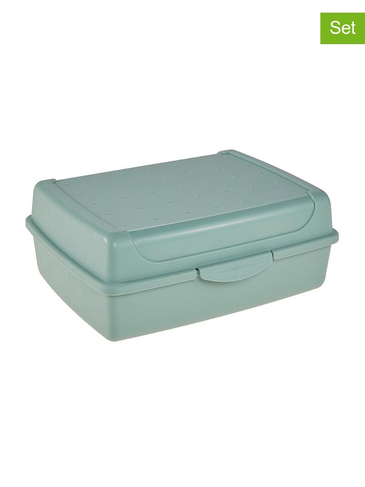 keeeper 2er-Set: Lunchboxen "Luca" in Grün - 1 l - onesize