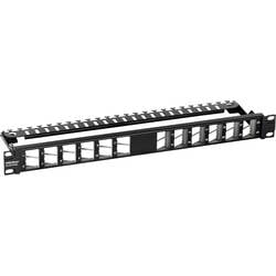 TRENDnet TC-KP24SA 24 Port Patch Panel, für Keystones, gewinkelt 1U