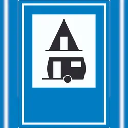 HB-Druck Campingplatz Aufkleber A5 (148x210mm)