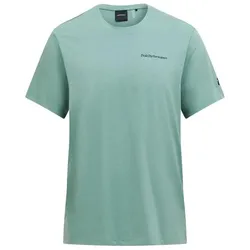 Peak Performance, Herren, Funktionsshirt, Explore Logo Tee (L), Grün, Türkis