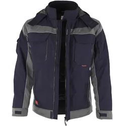 Winterjacke "PRO" - XS - marine/grau