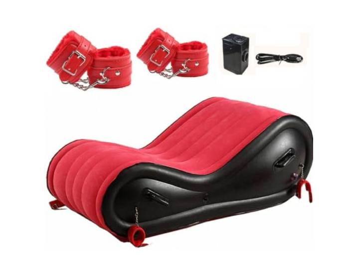 YWQJL Sex Aufblasbare Sofa Erotische Möbel Aufblasbares Sofa Für Sex,A-Sofa Liebesmöbel Position Inflatable Chair Sessel Zum Aufblasen Aufblasbar Reiten Sex-couch Männer Sm Folter Erwachsene,A-Sofa