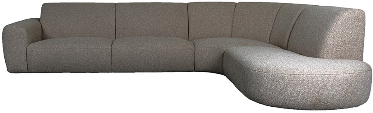 LABEL51 Masimo Hoekbank - Bruin - Royal Stof - Hoekbank Rechts