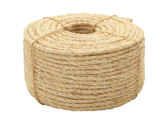 vidaXL Seil 100% Sisal 10 mm 100 m