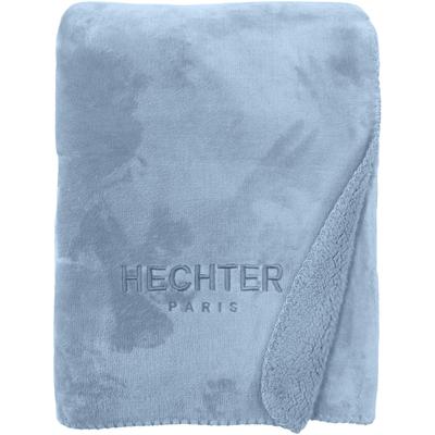 Wohndecke HECHTER PARIS "0238002", blau, B:150cm L:200cm, Polyester, Wohndecken, Wohndecke, Teddyfleece, Decke, Kuscheldecke, superweich, bequem, wohlig warm