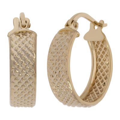 Paar Creolen FIRETTI "Schmuck Geschenk Silber 925 Ohrschmuck Ohrringe", gold (gelbgoldfarben), Ohrringe, Damen, Silber 925 (Sterlingsilber)