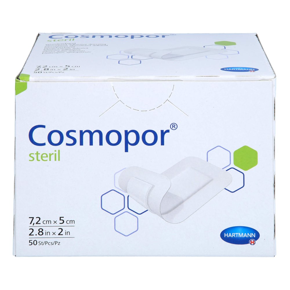 adequapharm GmbH Cosmopor Steril Wundverband 5x7,2 Cm 18805170