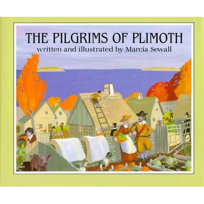 The Pilgrims of Plimoth, Gebundene Ausgabe von Marcia Sewall, Simon & Schuster N.Y., 978-0-689-31250-2