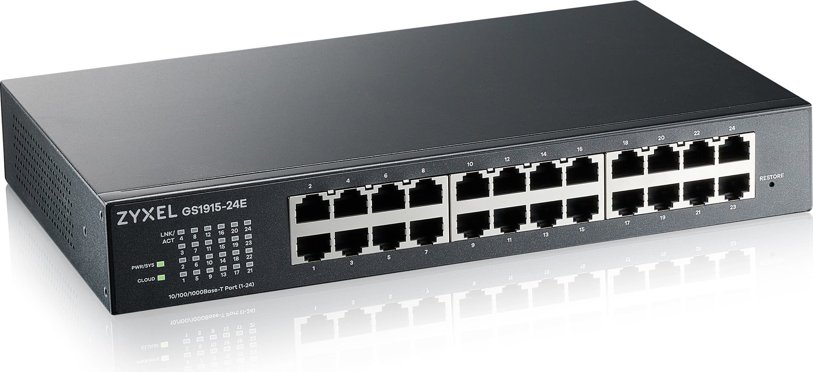 Zyxel GS1915-24E Managed L2 Gigabit Ethernet Switch 1U Black