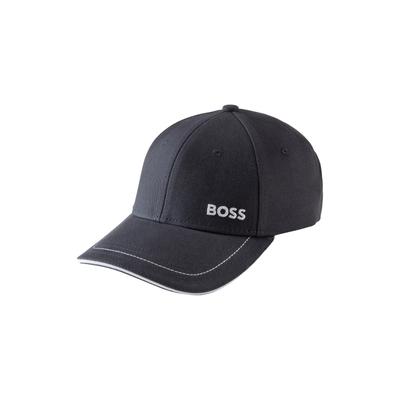 Baseball Cap BOSS GREEN "Cap-1", Herren, blau (dunkelblau402), Web, Baumwolle, kontrastfarbene Details, unifarben, Caps, mit BOSS Logostickerei
