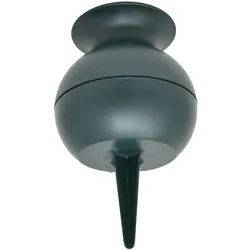 Wibo Grabvase mit Stecker bauchig 22 cm rund dunkelgrün rund wetterfest