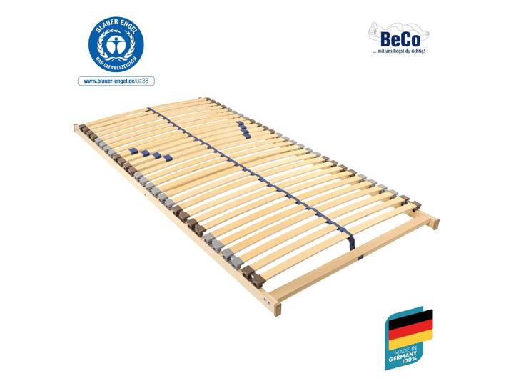 Lattenrost BECO Blue Star NV , transparent, B:90cm H:8cm L:190cm, Lattenroste, Lattenrost, ausgezeichnet mit dem Blauen Engel
