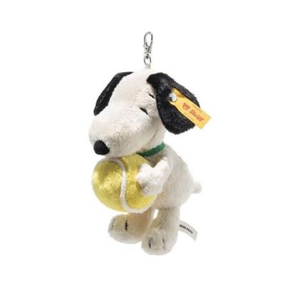 Steiff 024849 - Snoopy Tennis Anhänger, mehrfarbig, Plüsch, 15 cm
