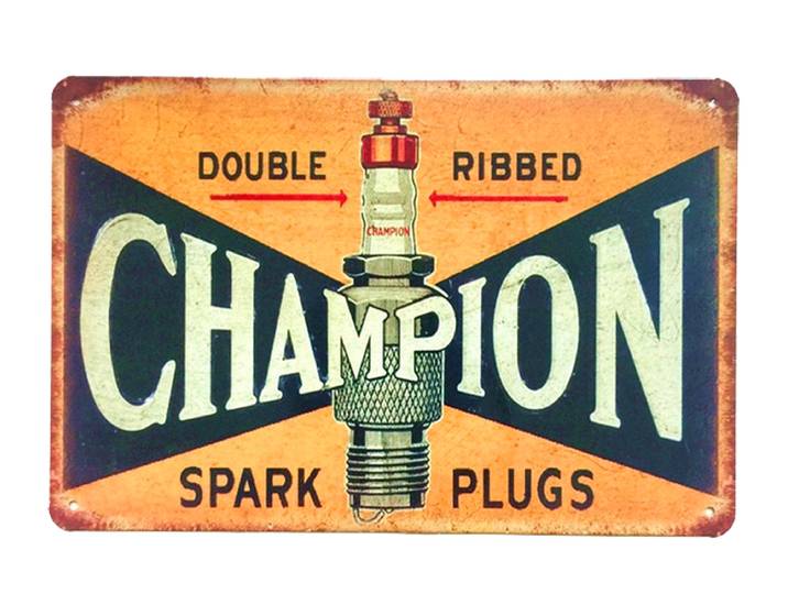 Plaque publicitaire Spark Plugs - Champion