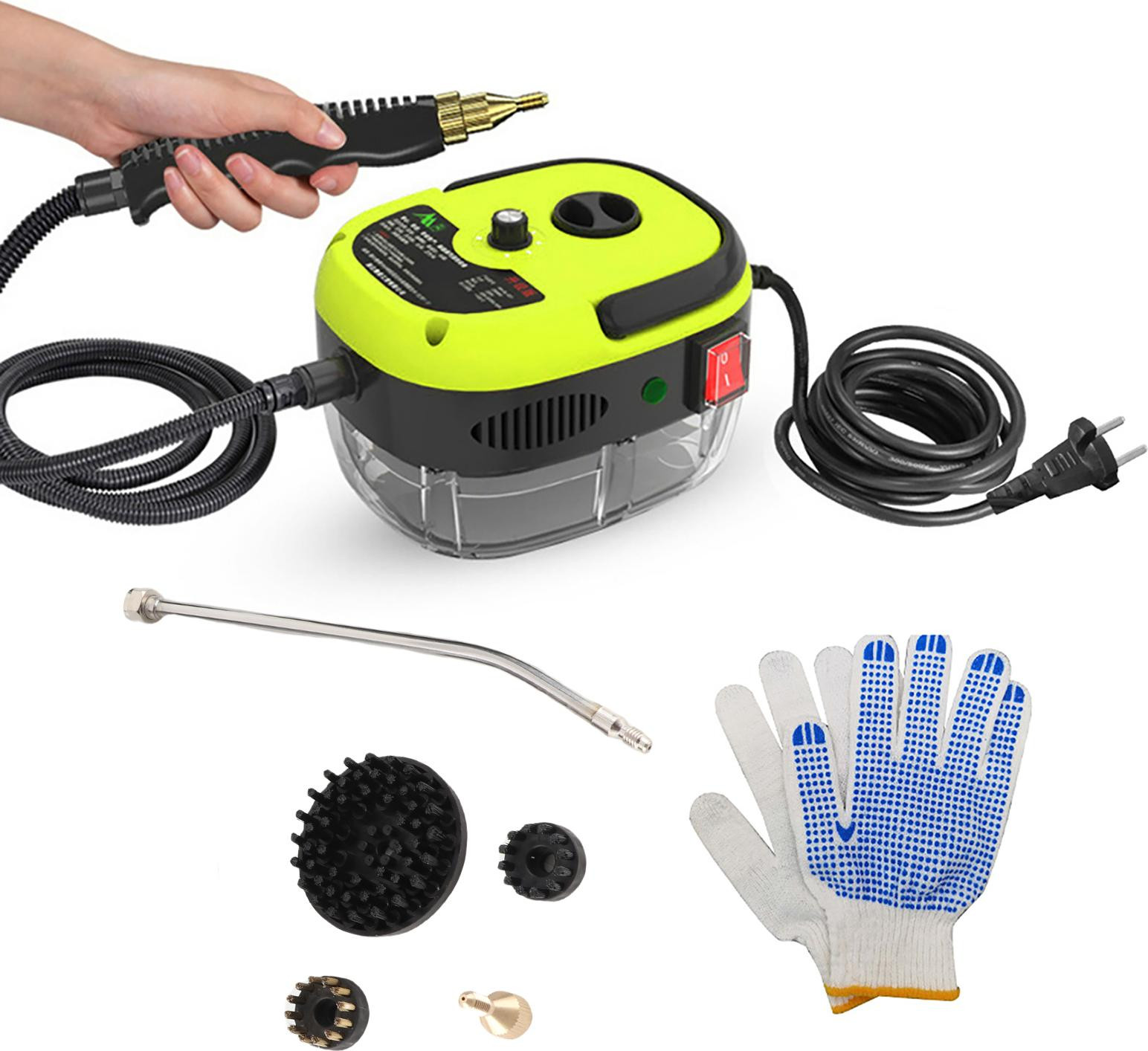 Cocosity Stoomreiniger voor handgebruik, 1500 W, 6 snelheidsstanden