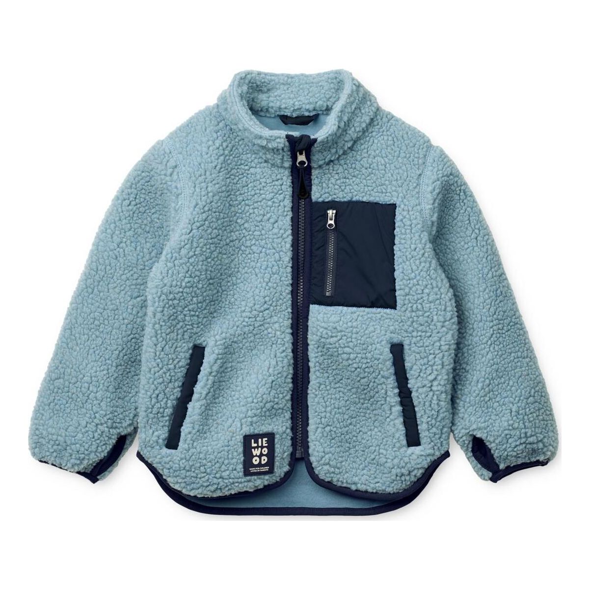 Liewood Nolan Pile Jacket beach blue (2598) 80 LW19877-2598-80-CU