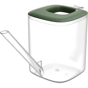 Prosperplast Gießkanne Tubi, transparent / dunkelgrün, Kunststoff, 1 Liter