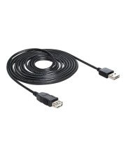 Delock EASY-USB USB-Verlängerungskabel USB Typ A 4-polig M A W 5 m USB/USB 2.0 Schwarz (83373)