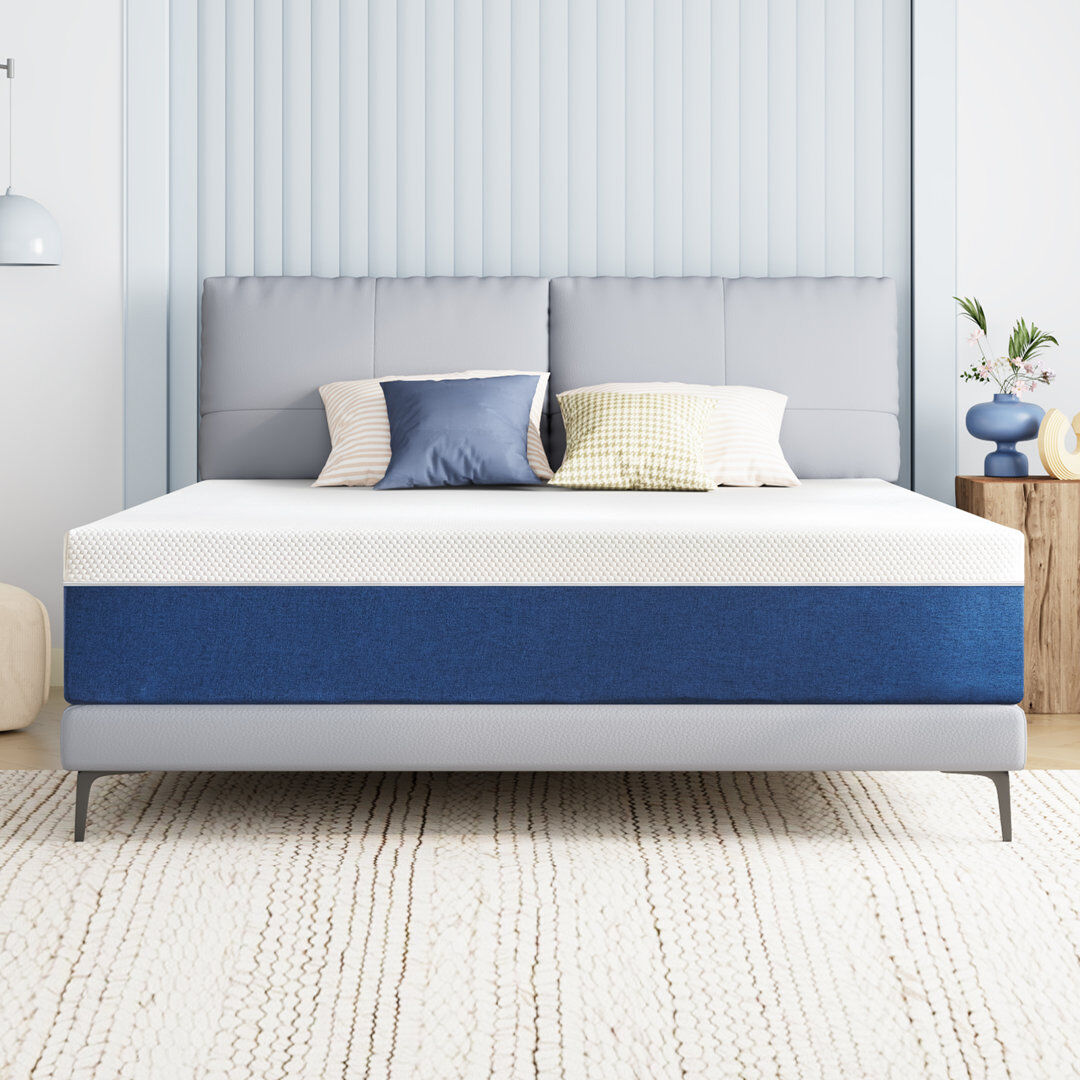 DubidapOn Medium Feeling Gel Memory Foam Mattress with Premium Foam& Breathable Fabric, Mattress In a Box, Lower Motion Transfer Single/25cm