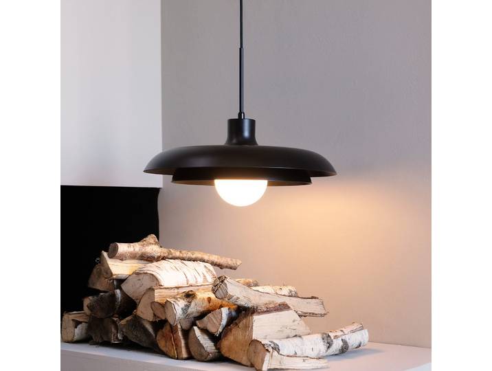 Ava Suspension Black - Dyberg Larsen - Salon / séjour - Design - Métal - À ampoule unique