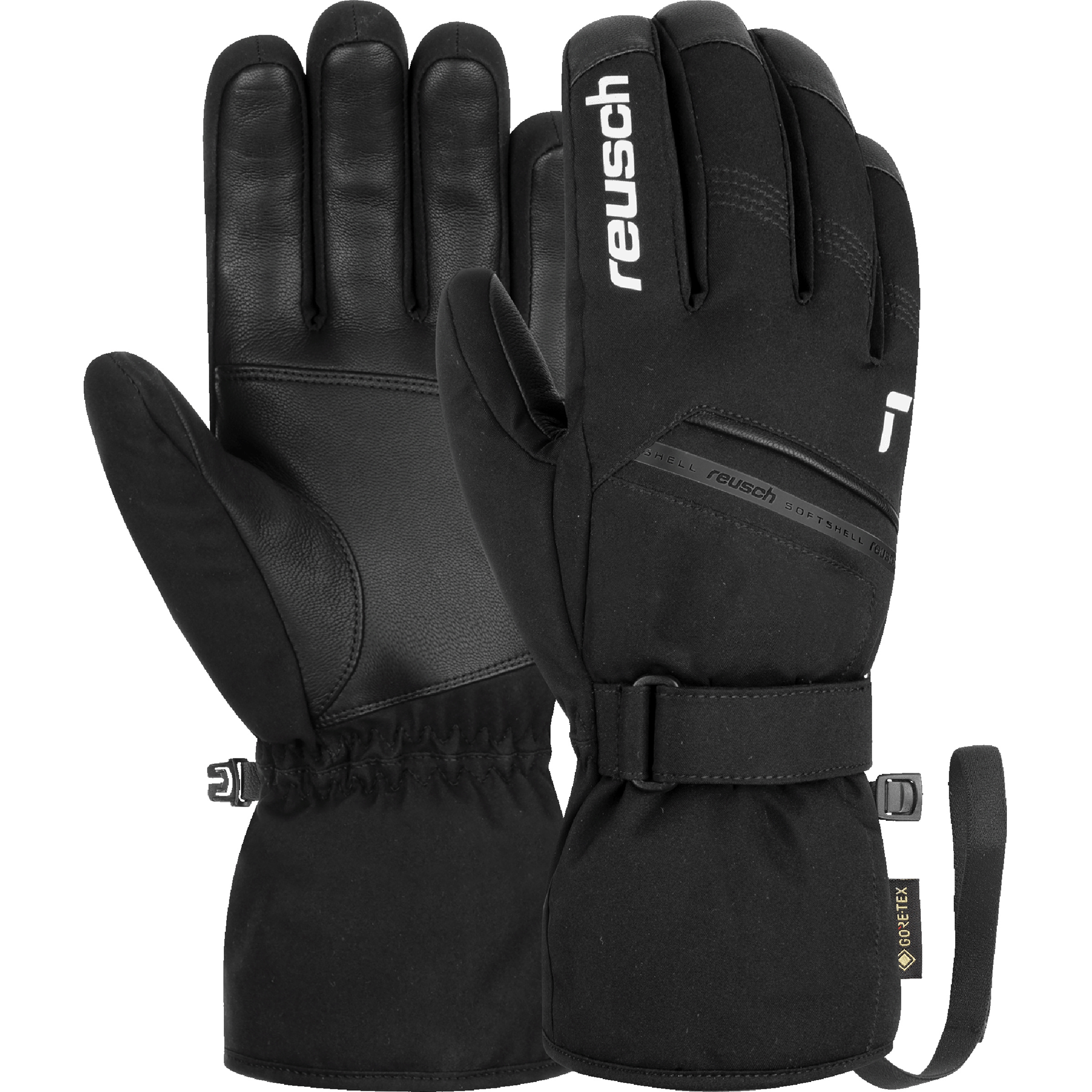 Reusch Morris GTX Skihandschuhe schwarz Größe 8 Skifahren Widerstandsfähig Wasserabweisend