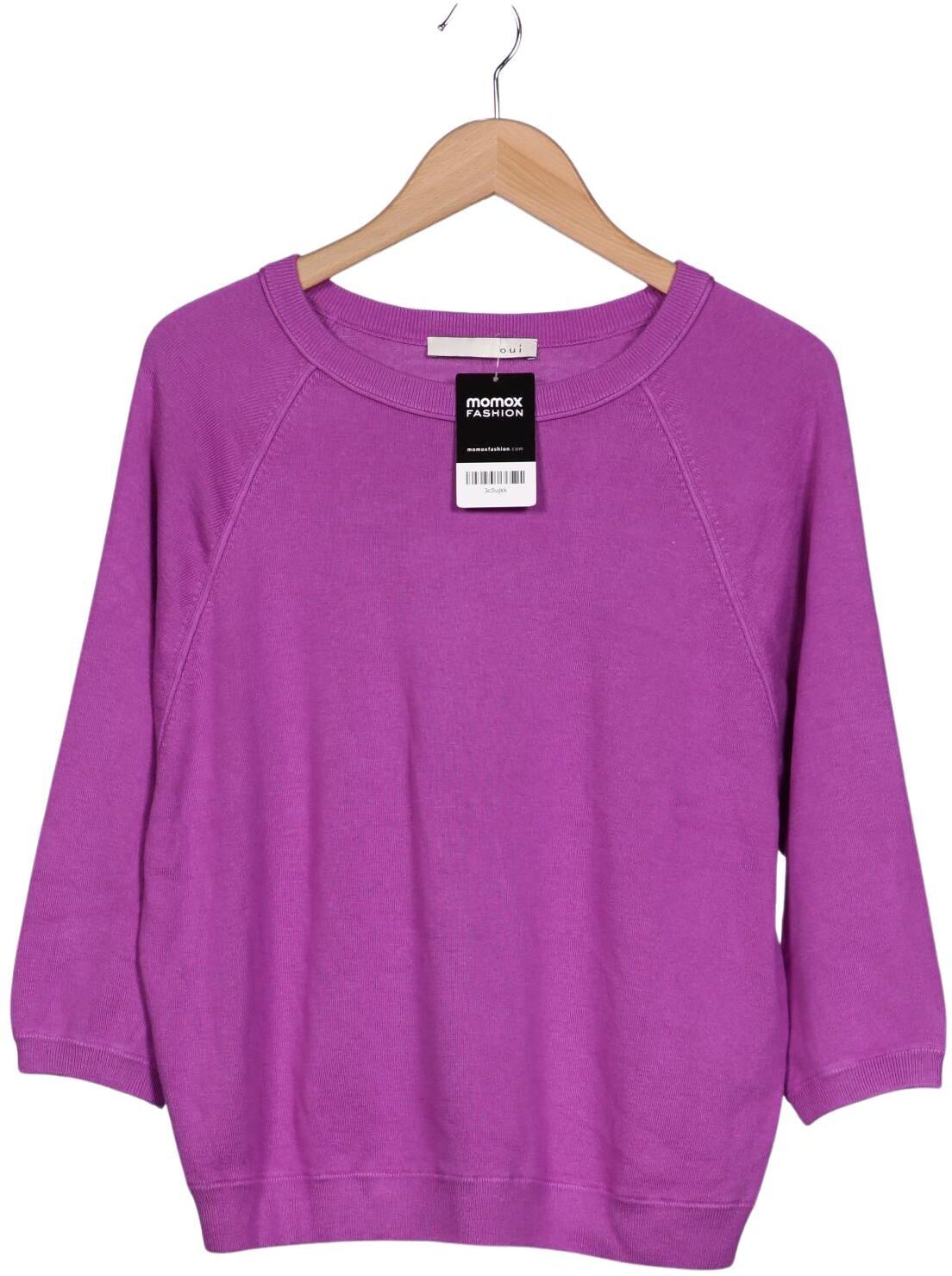 Oui Damen Pullover, Lila, Gr. EU 36, Viskose / Baumwolle / Seide - Second Hand