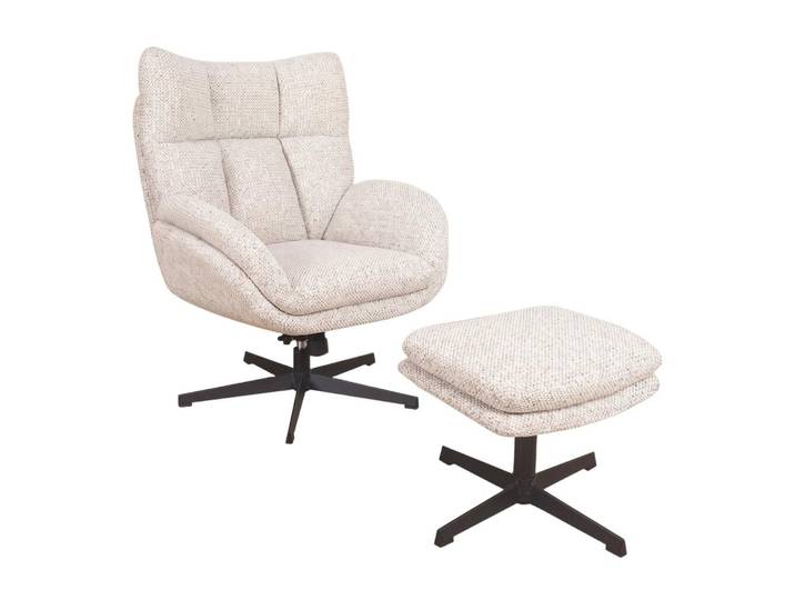 Relaxsessel Houston Webstoff beige, B: 76cm