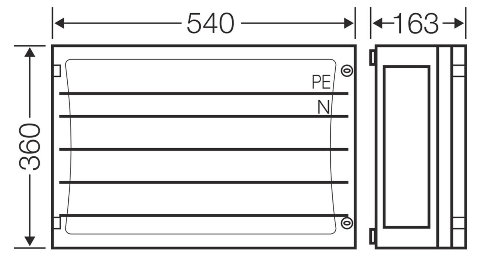 HENSEL HENS ENYSTAR-Sammelschienengeh. FP 3402 Sammelschienengehäuse 5-polig