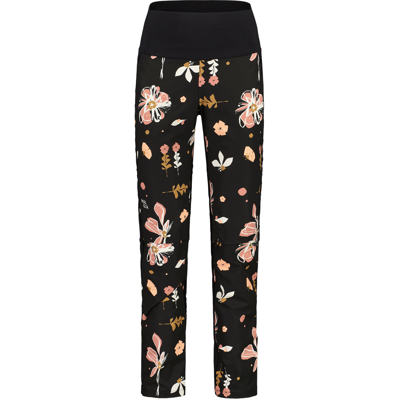 Maloja Damen Hybrid Softshellhose ROBINIEm deep black flora - M