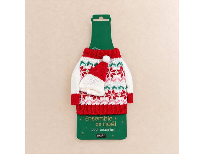 Weihnachtspullover-Dekoration für Flasche