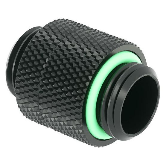 Barrow Adapter gerade G1/4 Zoll AG auf G1/4 Zoll AG, 14mm, drehbar - schwarz (TBX2D-02 b)