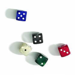dice Würfel - 36 mm - pearl - 10 Stück 242733