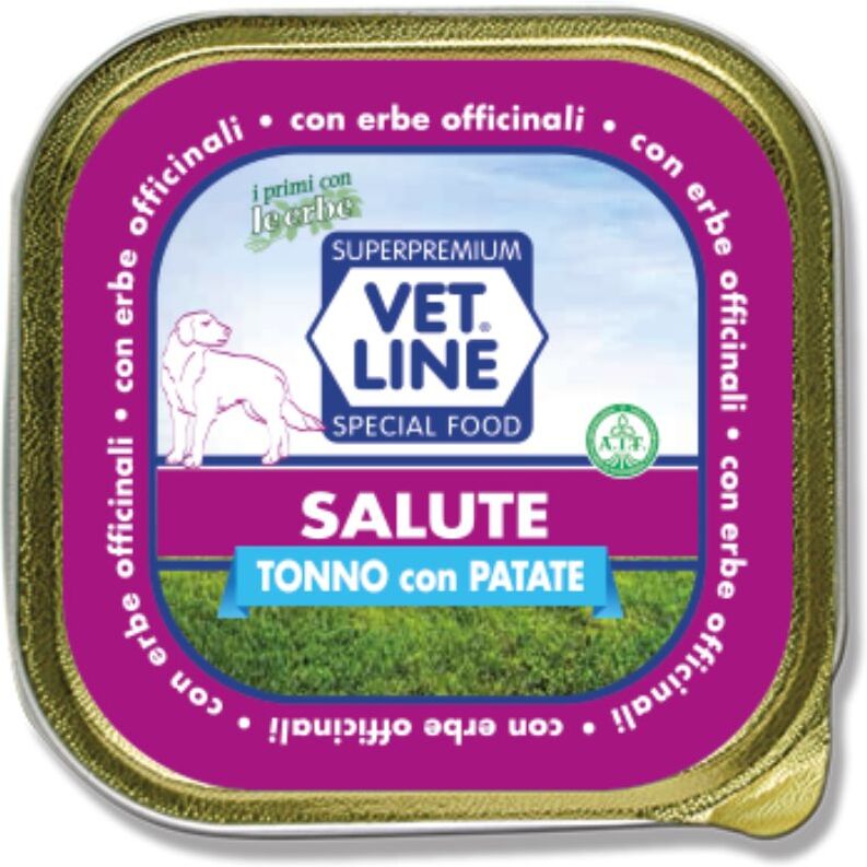 Vetline Vet Line Salute Tonno con Patate Alimento Umido Monoproteico per Cani 150 gr